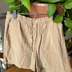High Waisted Kaki Summer Utility Shorts - Old Navy